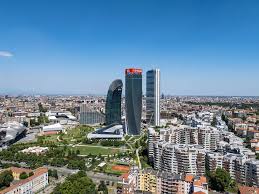 image of city life buildings from far away north